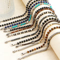 Fine Jewelry Stainless Steel Beaded Natural Stone Handmade Bead Bracelet Tiger Eye Stone Obsidian Blue Turquoise Bracelet