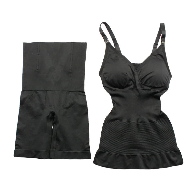 Women Body Shaper Slimming Underwear Sets Control Full Slips Control Panties Suits Padded Push up Corrective Shaperwears