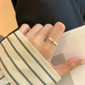 Vianrla S925 Sterling Silver Wave Sharp Open Adjustable Hot Selling Ring Jewelry for Free Logo