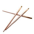 3pcs Set Customized Logo Rose Gold Nylon Oval Nail Art Brush