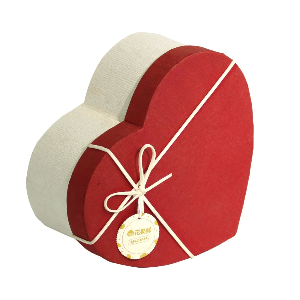 Eco-Friendly High-End Heart-shaped Gift Packaging Box Custom Rigid Board Art Paper Four-Color Printing Festive Occasions Sponge