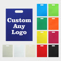 Custom Logo D Cut Reusable Non Woven Shopping Tote Bag