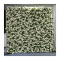 LFB1092 2021 Wedding Stage Flower Decoration Personalized White Rose Flower Wall Panel Artificial