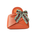 CSMD Chinese Manufacturers 13x5.5xH14cm Wholesales Cheap Price Orange PU Leather Wedding Souvenirs Bag for Festival Party Guests