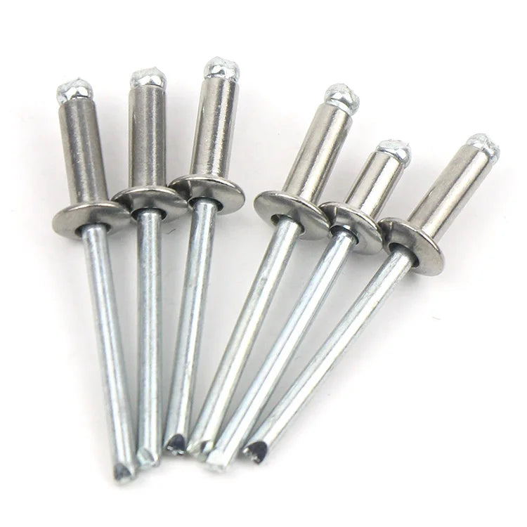 In Stock Aluminum Open-end Blind Rivet Round and Flat Head Titanium Open Flange Pop Rivets