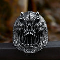 SS8-1188R New Tendency Stainless Steel Men's Ring Skull Ring Demon Punk Cool Gothic Movie Retro Jewelry