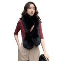 MWFur New Design Women's Winter Soft Fox Fur Scarf for Women Ladies Winter Lady's Fur Scarf Street Fashion