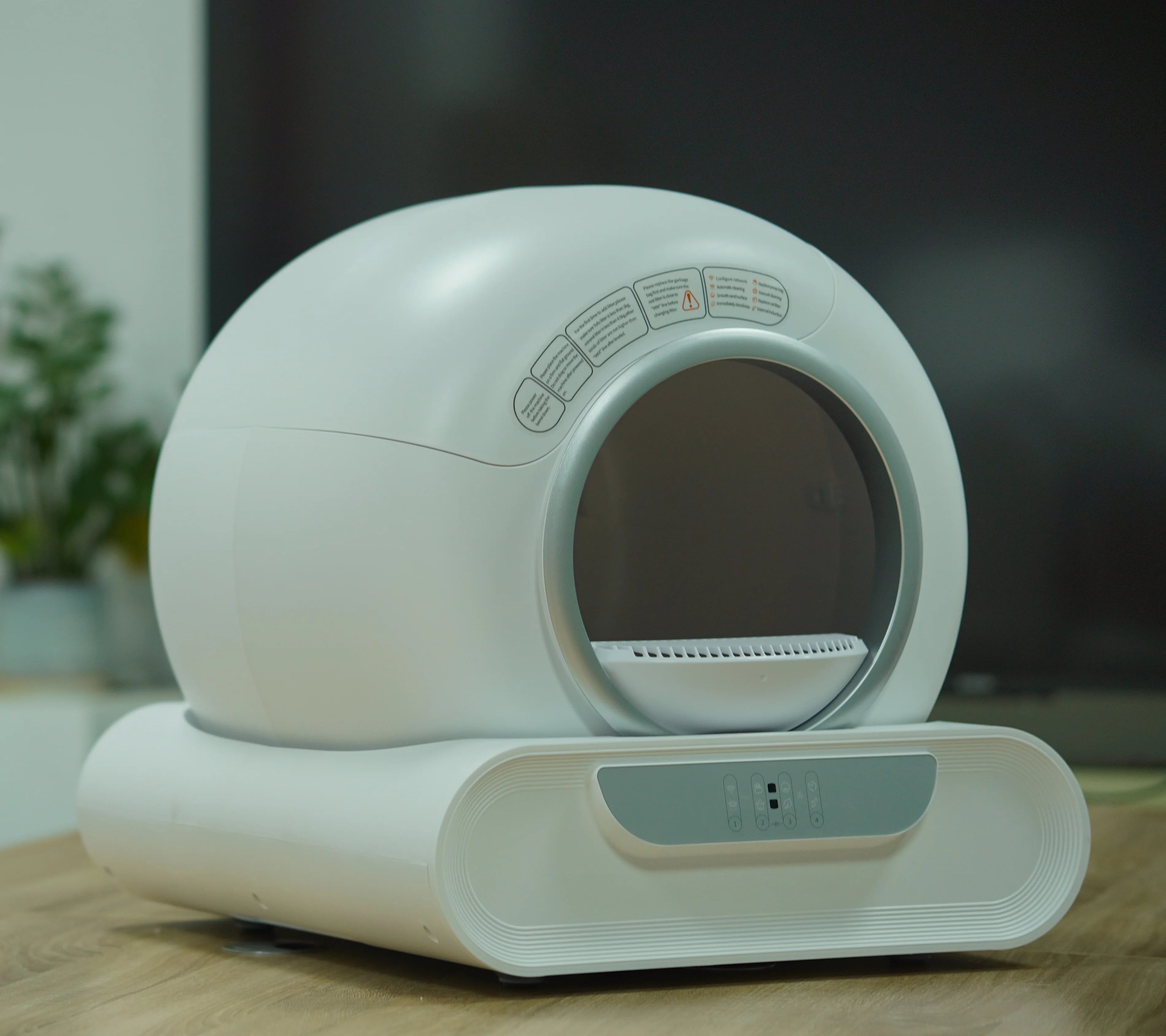 OEM Cat Litter Box Self Cleaning Automatic Cat Litter Box Toilet Robot APP Control 65L Large Smart Cat Litter Box Self-cleaning