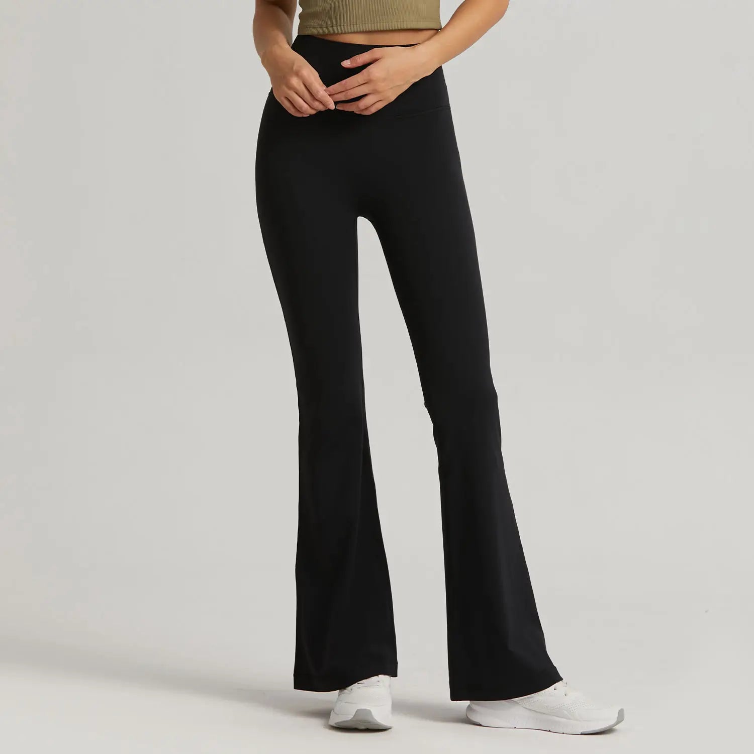 Women High Waisted Fitness Workout Yoga Pants Wide Leg Gym Leggings Women Flare Leggings