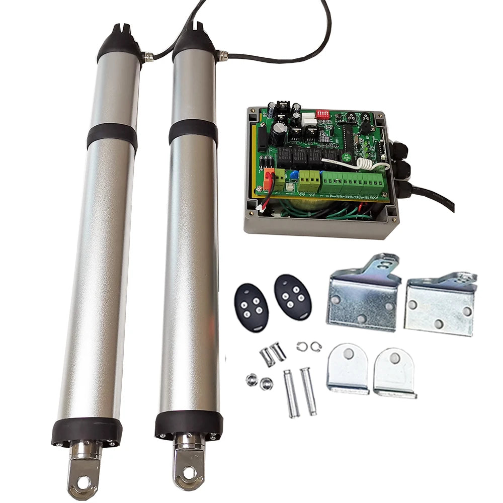 Smart Swing Gate Opener DC 12/24V Motor with Limit Switch or Stopper Max 200kg Support Solar Power