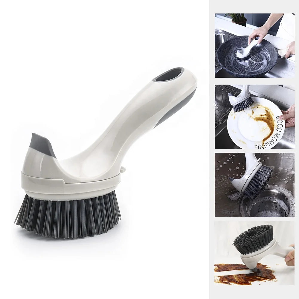 Good Quality Kitchen Tool Plastic Kitchen Brushes Washing Cleaning Short Brush for Bowl