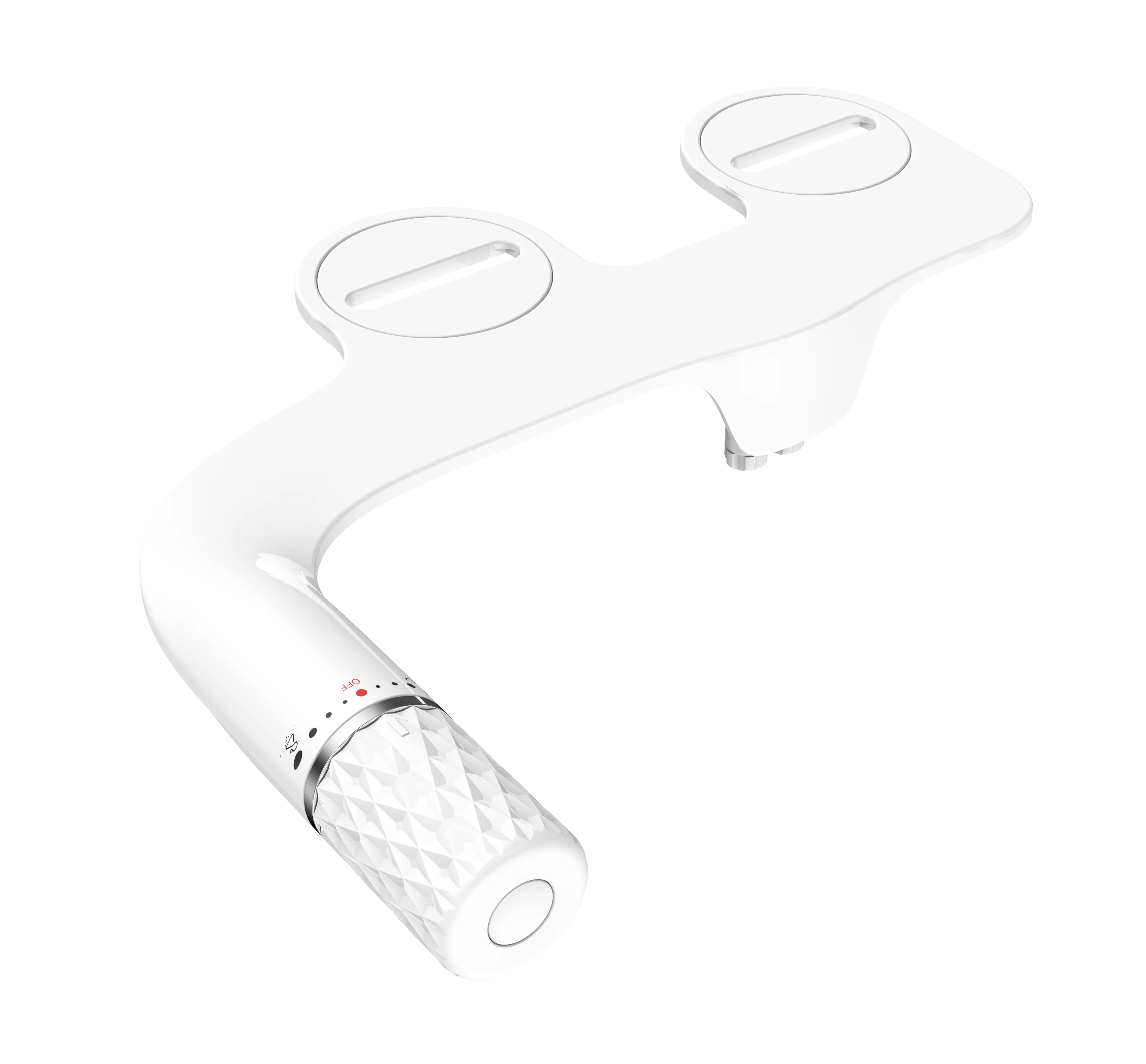 OEM/ODM Modern Style Dual Retractable Nozzles Bidet Spray ABS Ceramic Non-Electric Self-Cleaning Bathroom Floor-Mounted Cold