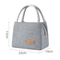 2021 New Style Portable Polyester Ladies Lunch Bag Small Size Outdoor Oxford with Zipper Closure PEVA Lining Hot Sell