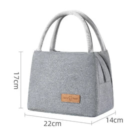 2021 New Style Portable Polyester Ladies Lunch Bag Small Size Outdoor Oxford with Zipper Closure PEVA Lining Hot Sell