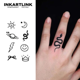 Wholesale Premium Icon Design Tatuajes Faux Tatouage Long Lasting Tattoo 15 Days Natural Fruit Juice Body Tattoo Sticker Bulk