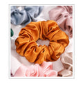 Large 19 Momme Pure Mulberry Silk European-American Style Hair Ties Ropes for Women Girls Elastic 100% Silk Scrunchies for Hair