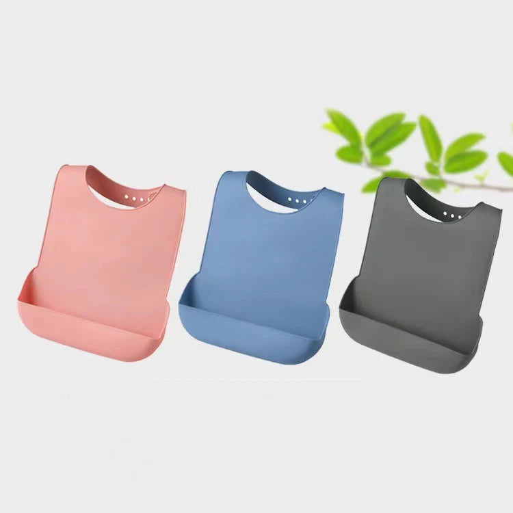 Wholesale Customization Waterproof Adult Bibs Washable & Reusable Silicone Bib
