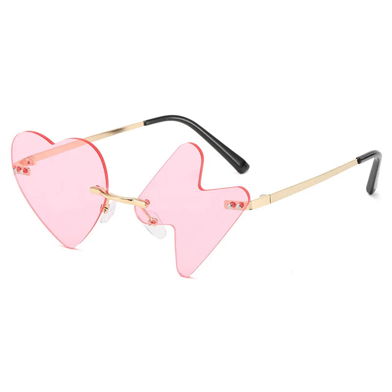 Sunway Eyewear 2024 Women Cut Sun Glasses Newly Arrival Rimless Designer Sunglasses Stylish Sunglass