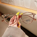22007 Vintage Anti Blue Light Blocking Glasses Eyeglasses Frames Women Optical Frame Transparent Lunettes Blue Ray Glasses