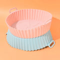 Food-Safe Silicone Air Fryer Pot for Oven Accessories Reusable and Easy Cleaning Basket for Baking Dishes & Pans