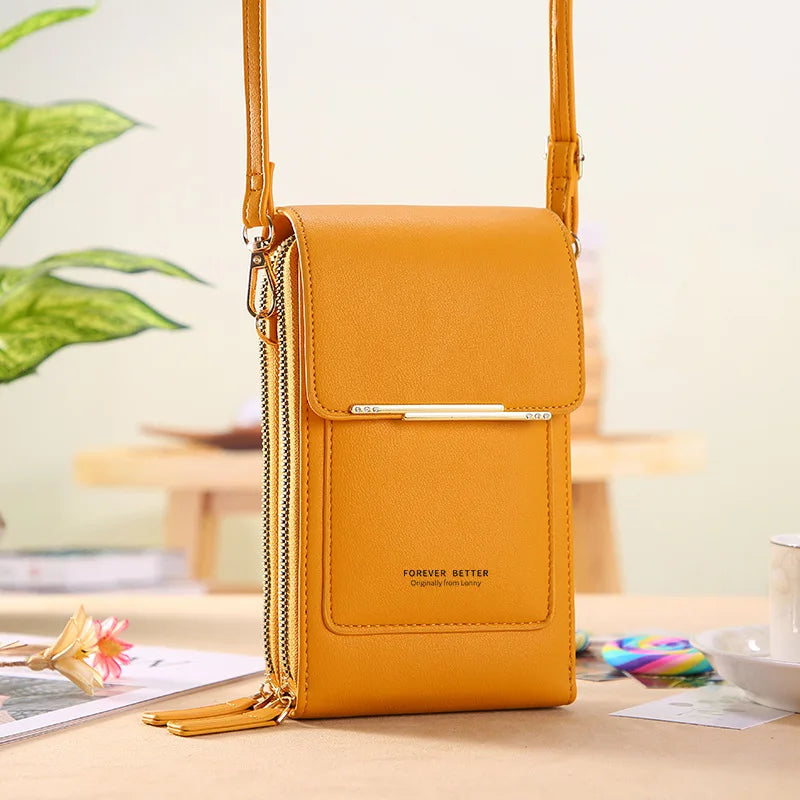 2023 Popular Women's Cross-body Cute Fashion Key Change Vertical Touch Screen Mobile Phone Bag