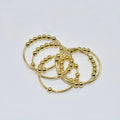 Fashion Hot Sale New Designs Move Beaded Anxiety Sliding Bead Ring for Women 18k GOLD Sterling Silver Minimalist Ring