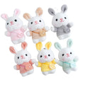 Cartoon Oriental Cherry Stuffed Soft Animal Toy Bag Charm Rabbit Key Chain Sakura Backpack Bunny Plush Doll Pendant Keychain