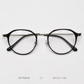 Fashion Metal Anti-Blue Light Glasses Women Men Vintage Ultralight Oval Frame Computer Game Goggles Blue Ray Blocking Eyeglasses