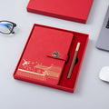 New Personalized Luxury Business Custom A5 Portable Notebook Pen Gift Set for Office Corporate Use