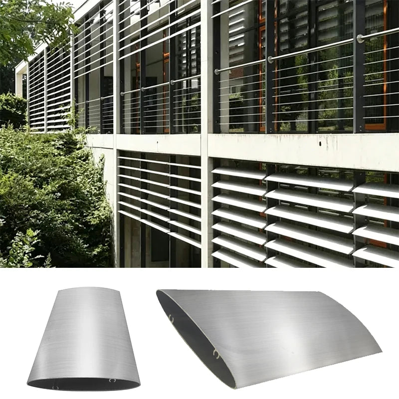 Outdoor Aluminum Louvre-style Roof Waterproof Ecological Climate Shade Canopy Awning Aluminum Profile Customization