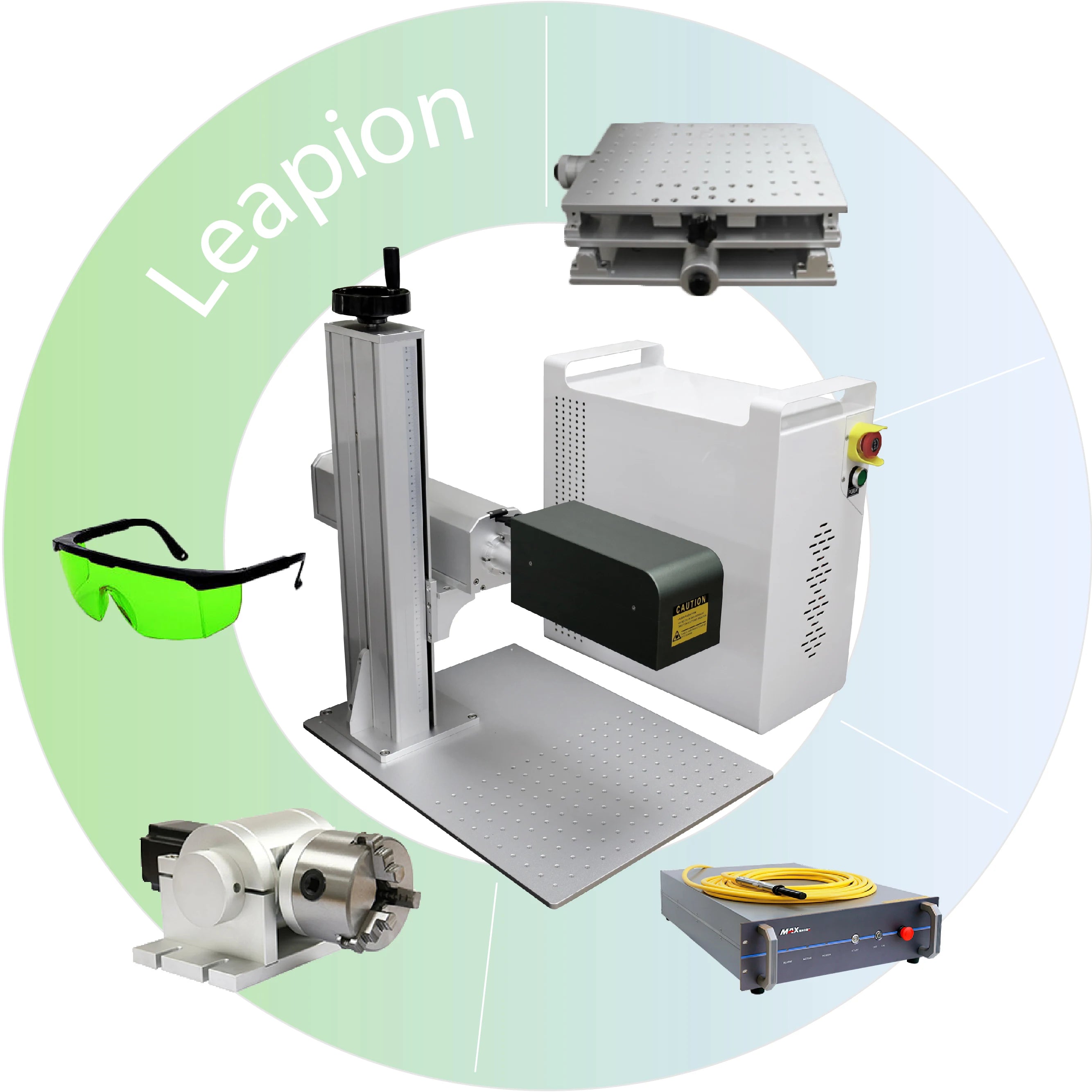 3d Dynamic Galvo Co2 Laser Marking 20w Fiber Split Type Laser Marking Machine Split Laser Marking Machine for Eyeglasses