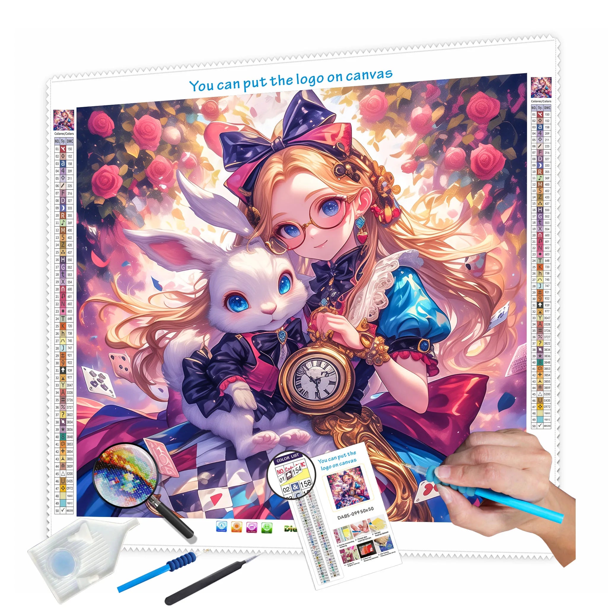 N-2566 Custom DIY Diamond Painting Canvas Wholesale 5D Flower Animal Print for Personalized Art Drills