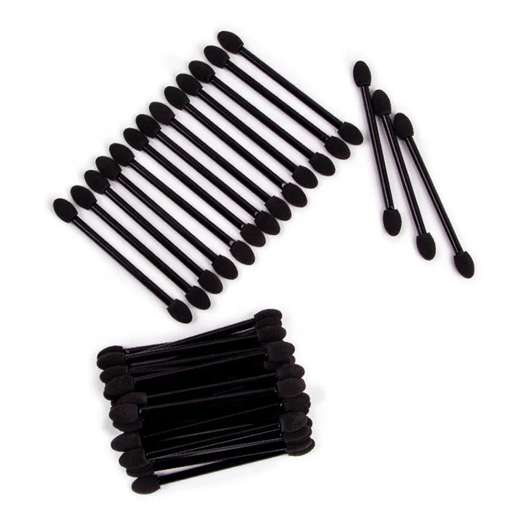 Portable Disposable Makeup Brush Halo Dye Lip Brush Beauty Tool Sponge Black Mini Double Side Eyeshadow Brush