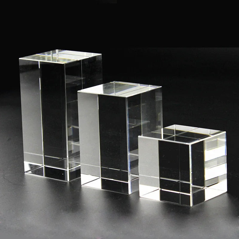 Wholesale Blank K9 Crystal Glass Cube for 3D Laser Engraving Crystal Manufacture Supplier