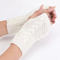 Long Fingerless Gloves Women Mitten Winter Arm Warmer Knitted Arm Sleeve Fine Casual Soft Girls Goth Clothes Punk Gothic Gloves