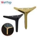 Vt-03.176 Iron Triangle Metal Sofa Legs 13/15/18cm Customizable Sizes Modern Design for Hospital & Kitchen Furniture