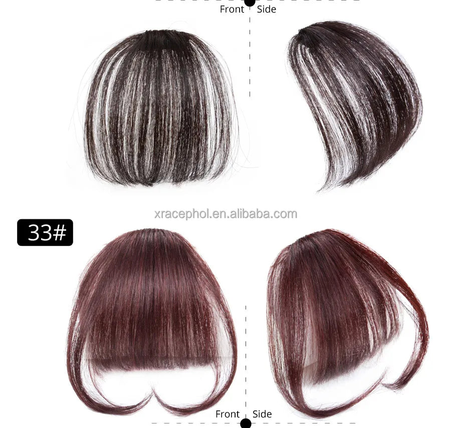 Good Quality Human Hair Bangs Fringe 5inch 100% Remy Human Clip in Hair Bang
