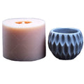 New Succulent Planter Pot Mold Gypsum Storage Box Flowerpot Round Flower Pot Silicone Mold for Flowerpot Home Decoration