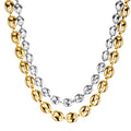 Fatingna Fashion Stainless Steel Necklace Jewelry Classic Vintage Coffee Bean Necklace Jewelry Set for Men