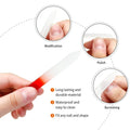 Custom logo Wholesale Salon Czech Crystal Glass Nail File Shape Nail with Pvc Bag Lima
