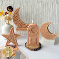 Arch Star Moon Various Shapes Silicone Moulds for Candle Making Diy Crystal Drip Homemade Soap Crystal Gel Ramadan Decor Moulds