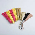 Custom Handmade PU Leather Tassel Keychain Eco-Friendly Suede Microfiber for Handicrafts Sofa Use Gift Toys