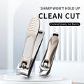 Sharpening Baby Nail Clippers Set Finger Toe Manicure Tool Curved Stainless Steel Wide Jaw Opening Silver Black Nail Cutter