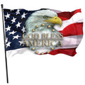 Custom Half Star Half Line Garden Flag American Eagle Flag House Yard Porch Lawn Sign With Metal Grommets