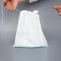 White Portable Disposable Vomit Bags PET Material Soft Foldable Leak Proof 485ml Capacity Car Air Sickness Bag