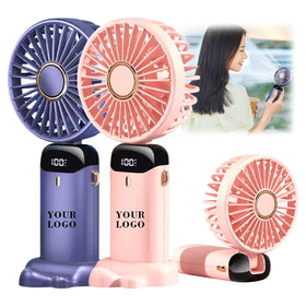 Durable Abs Pp Portable Handheld Small Fan 5 Speed Foldable Mini Hand Fan 1800mAh Type-C Rechargeable Summer Cooling Fan