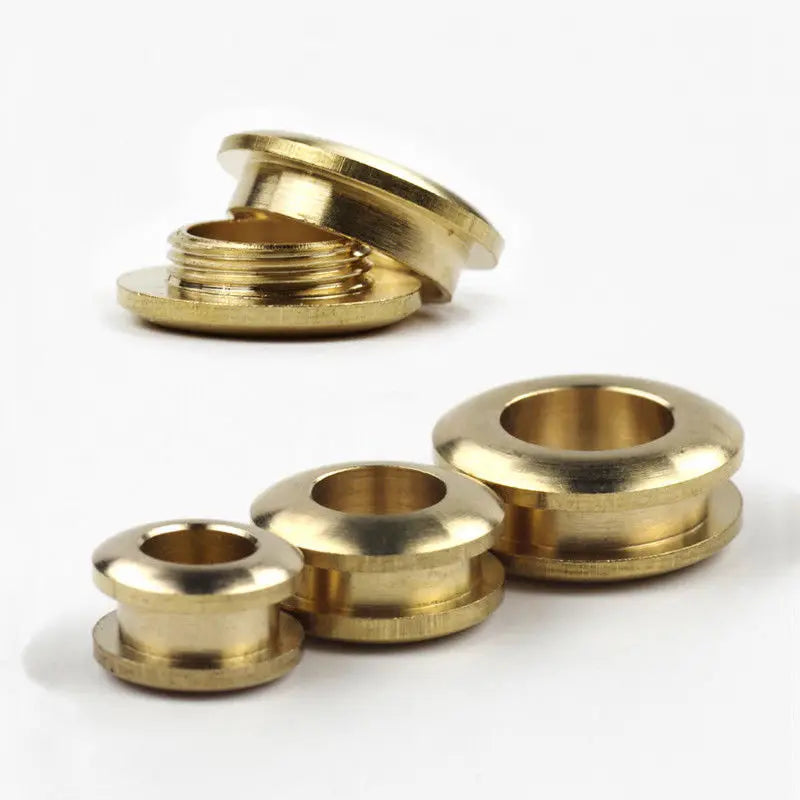Solid Brass Screw Back Eyelets With Washer Grommets Leather Craft Accessory for Bag Garment Tent Shoe Clothes Jeans Decoration