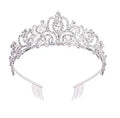 Tiaras for Bridal Crystal Rhinestone Bride Tiara Gold Princess Wedding Crown for Girls