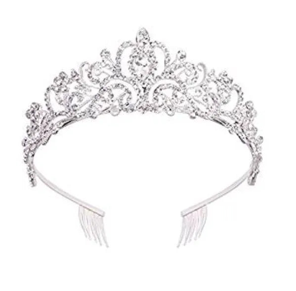 Tiaras for Bridal Crystal Rhinestone Bride Tiara Gold Princess Wedding Crown for Girls