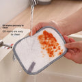 New Silver Silk Cotton Yarn Dishwashing Cloth Double-Sided Absorbent Pot Scrubbing Kitchen Special Non-Stick Oil Easy-To-Clean